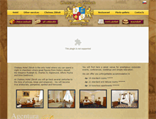 Tablet Screenshot of hotel-chateau-zbiroh.com